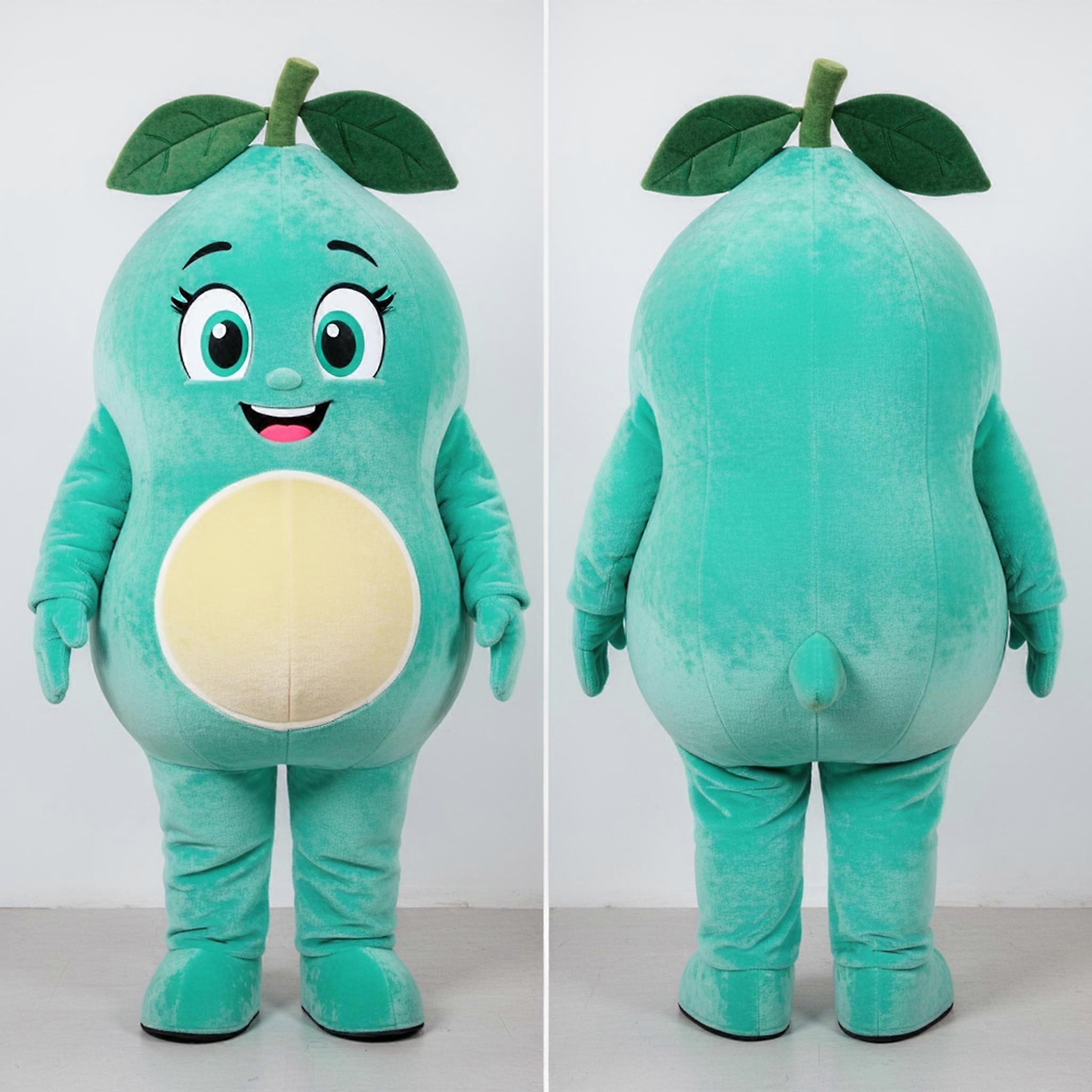 MASTICOT Turquoise Velvety Grapefruit Mascot
