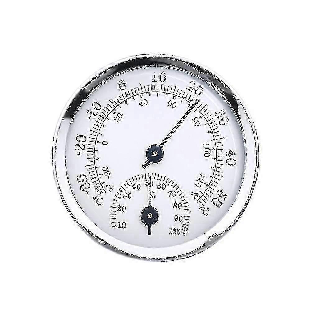 Mini Round Wall Hanging Analog Thermometer Hygrometer Temperature Humidity Meter