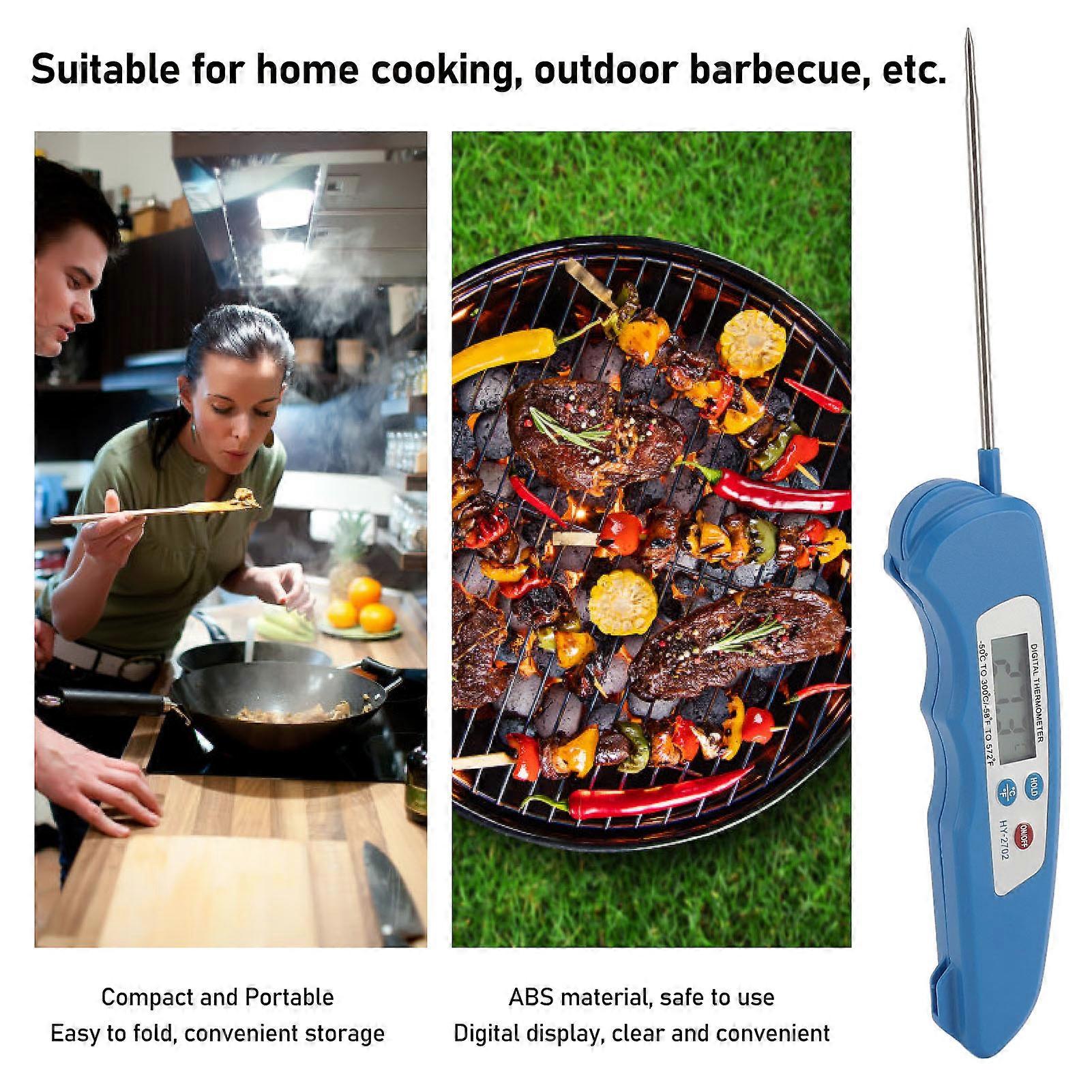 Digital Meat Thermometer Long Probe Foldable Food