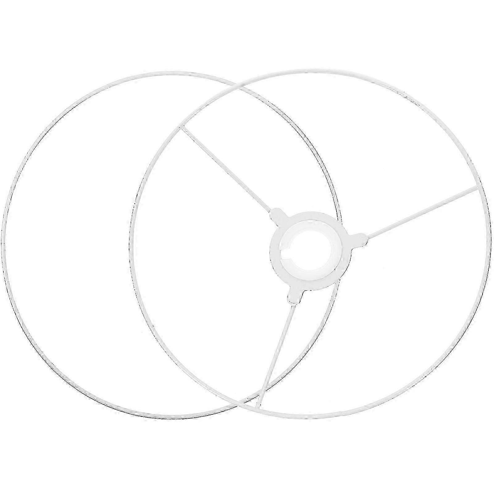 DIY Drum Lampshade Frame, 25cm Metal Ring for Custom Lampshade, Compatible with E27 Socket