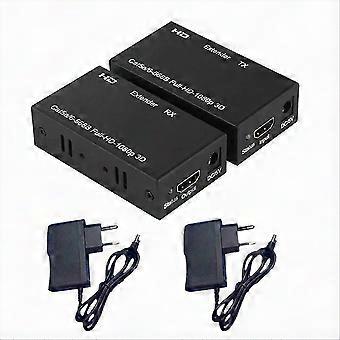 60M Extender RJ45 Compatible Extender 1080P EU Plug