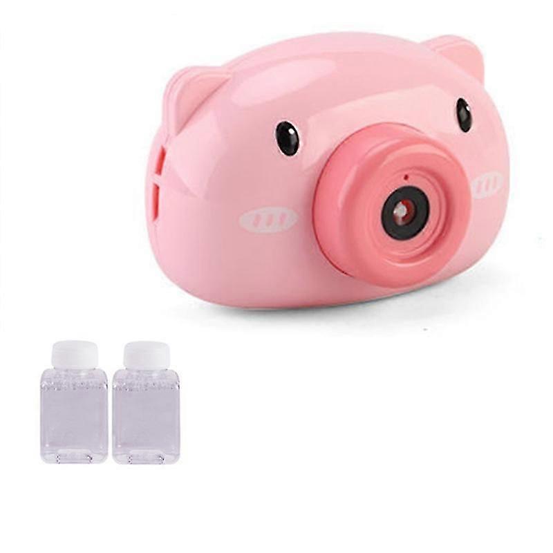 Kids Piggy Camera Shaped Automatic Bubble Maker Blower Machine Toy Kaesi