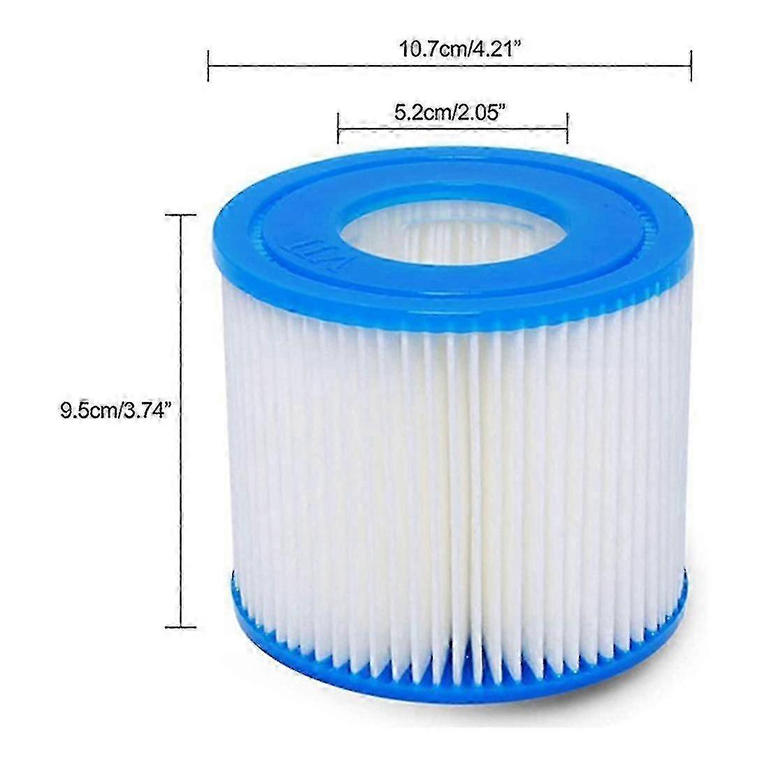 6pcs Replacement Pool Filter compatible with Bestway Type D/vii 58283e