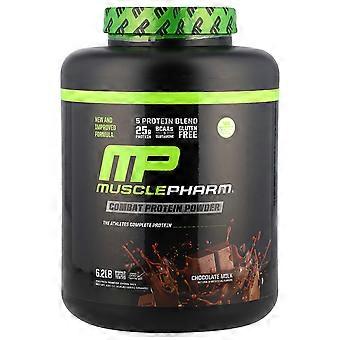 MusclePharm, Combat Proteinpoeder, Chocolademelk, 6,2 lb (2.831 g)