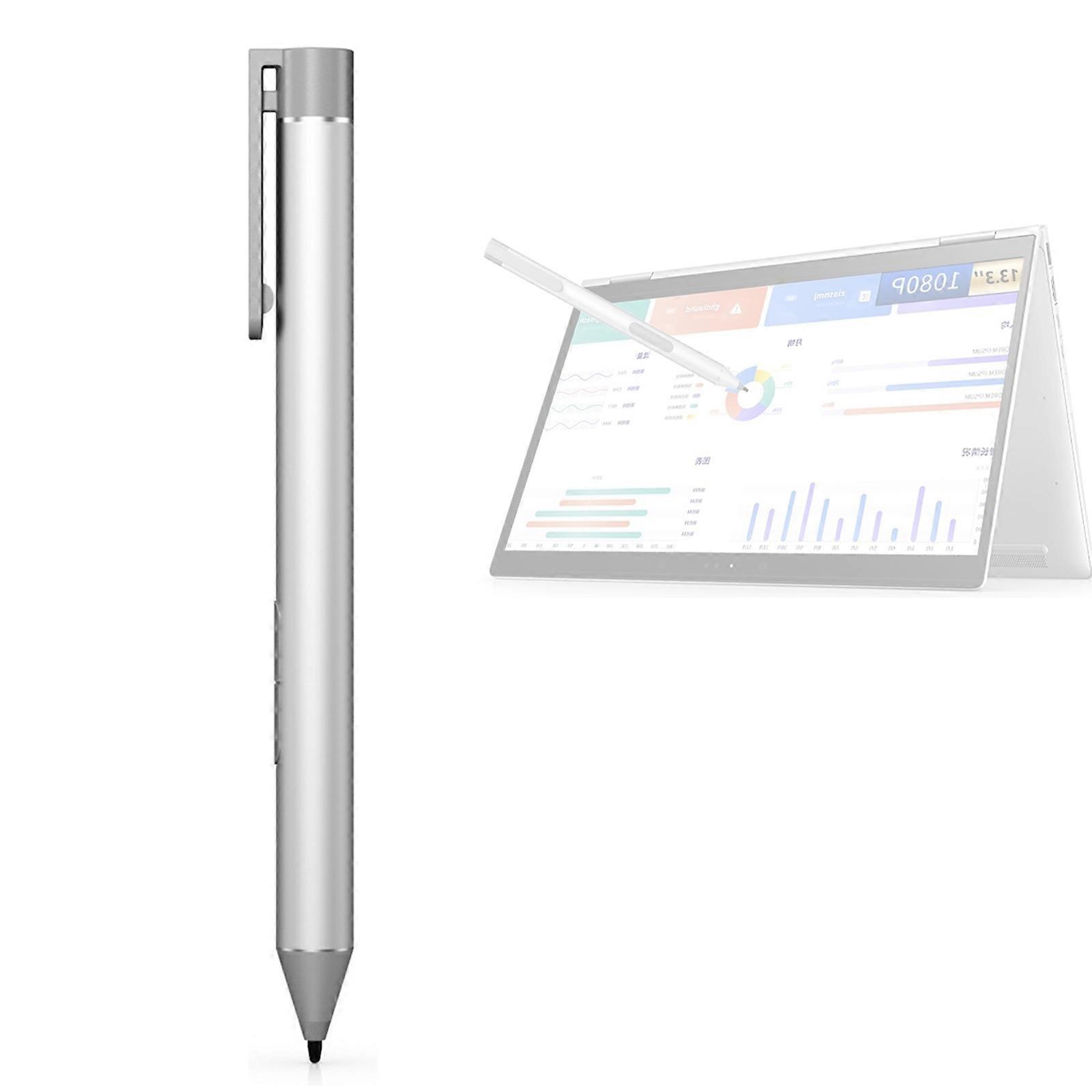 Replaceable Battery Active Pen with Hand-Rest Rejection, Metal Construction and Screen Input without a Charging Cycle or Wireless Pairing Step