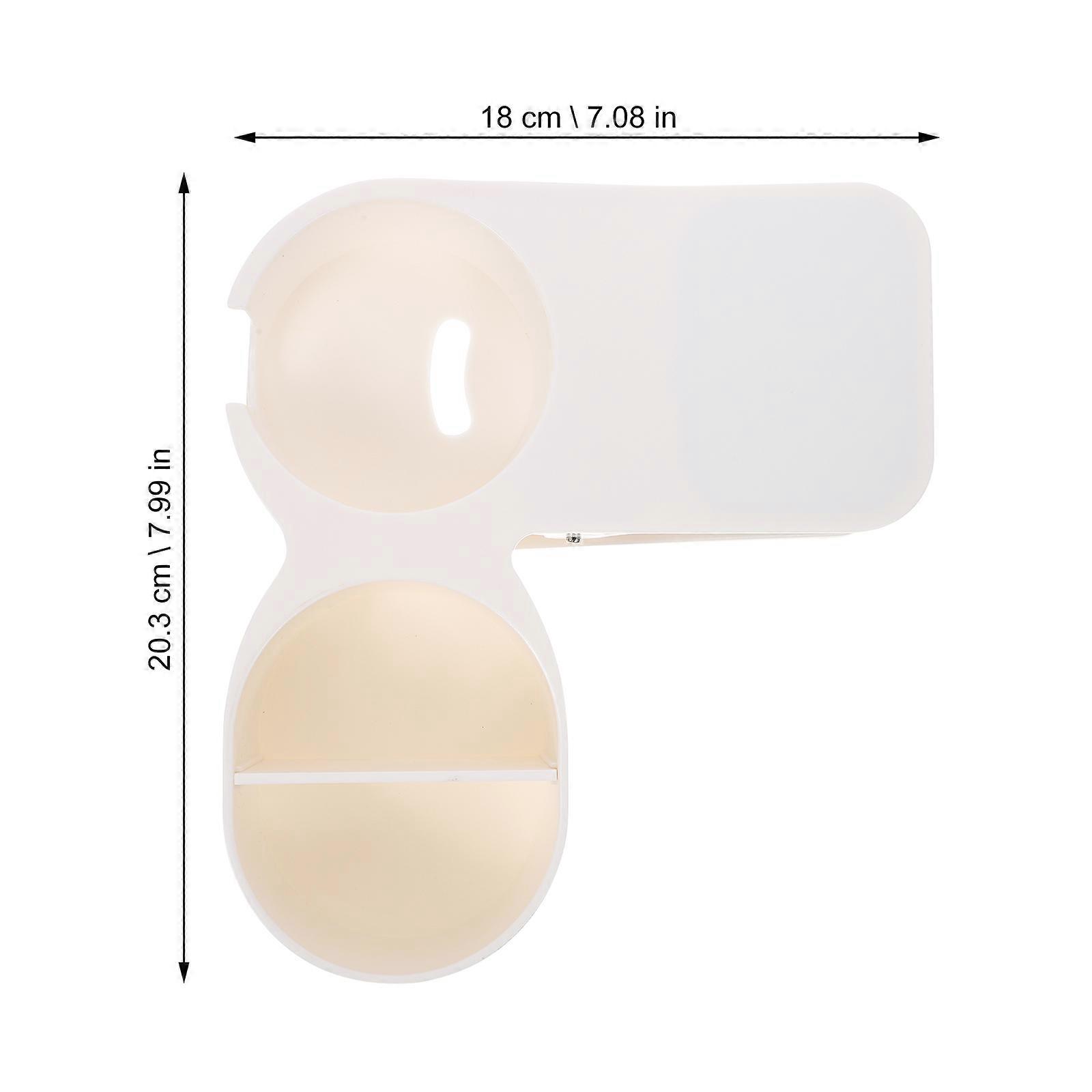 Cup Holder Clip White Multifunction Desk Side for Storage Use