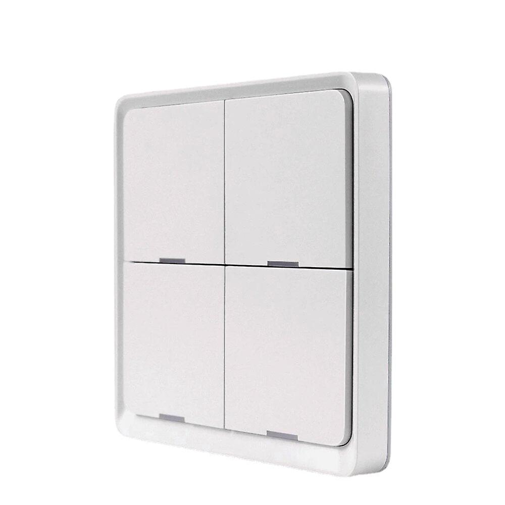 Wireless Switch Sticker Battery Power Smartthings Control Zb 2mqtt Deconz 4 Gang