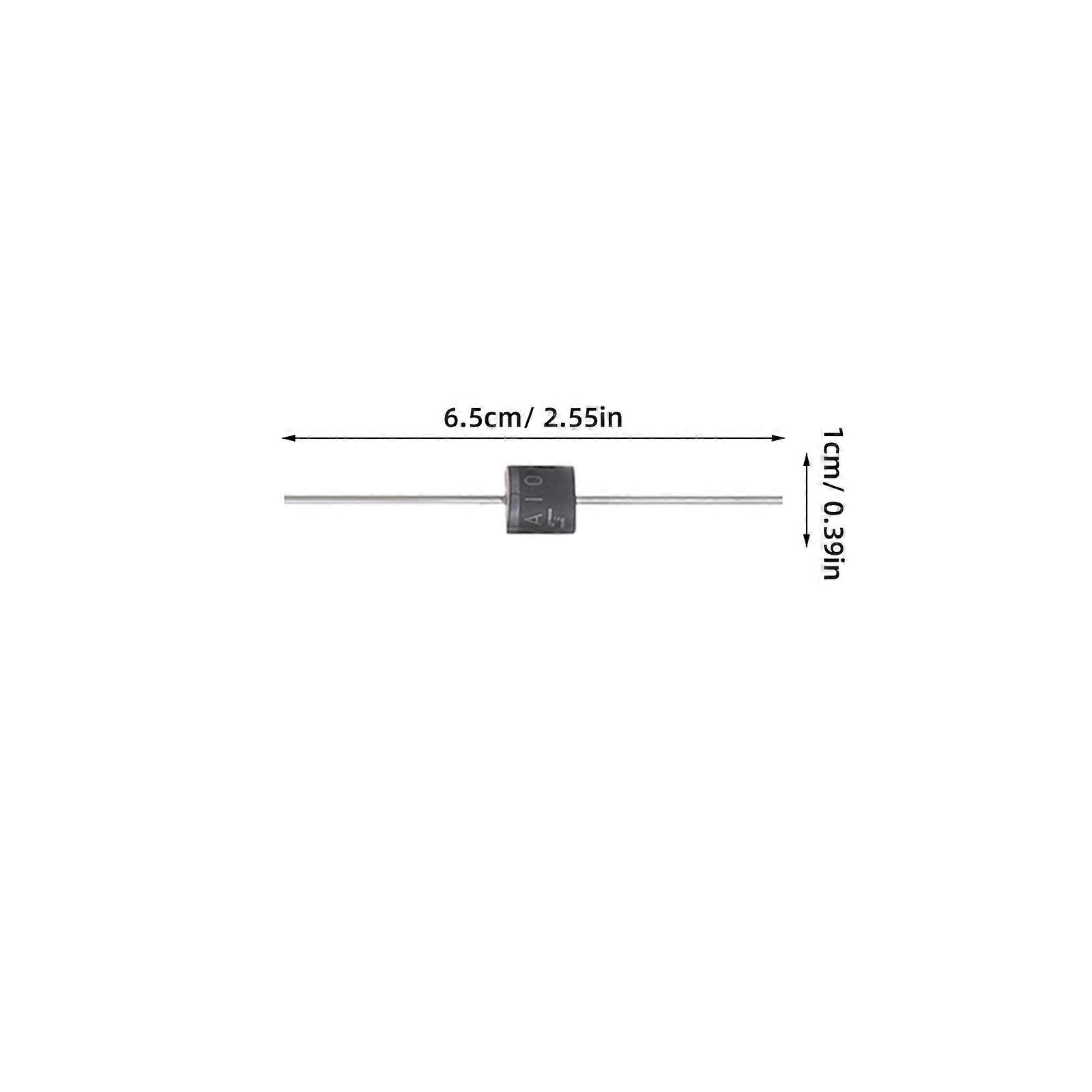 Silicon Rectifier Diodes 10a10 Axial for Stable Performance Conversion 25Pcs