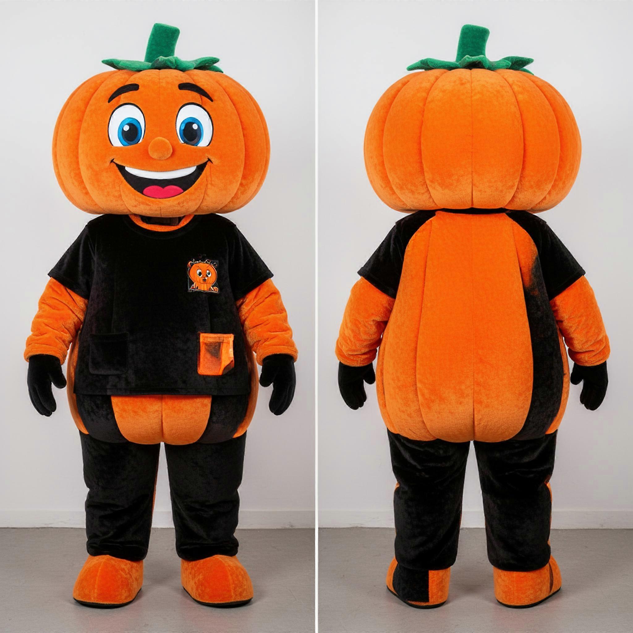 MASTICOT Velvety Orange Plump Pumpkin Mascot