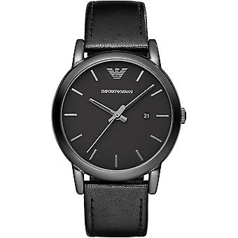 Emporio armani classic gent Quartz Analog Man Watch with AR1732 Synthetic Leather Bracelet