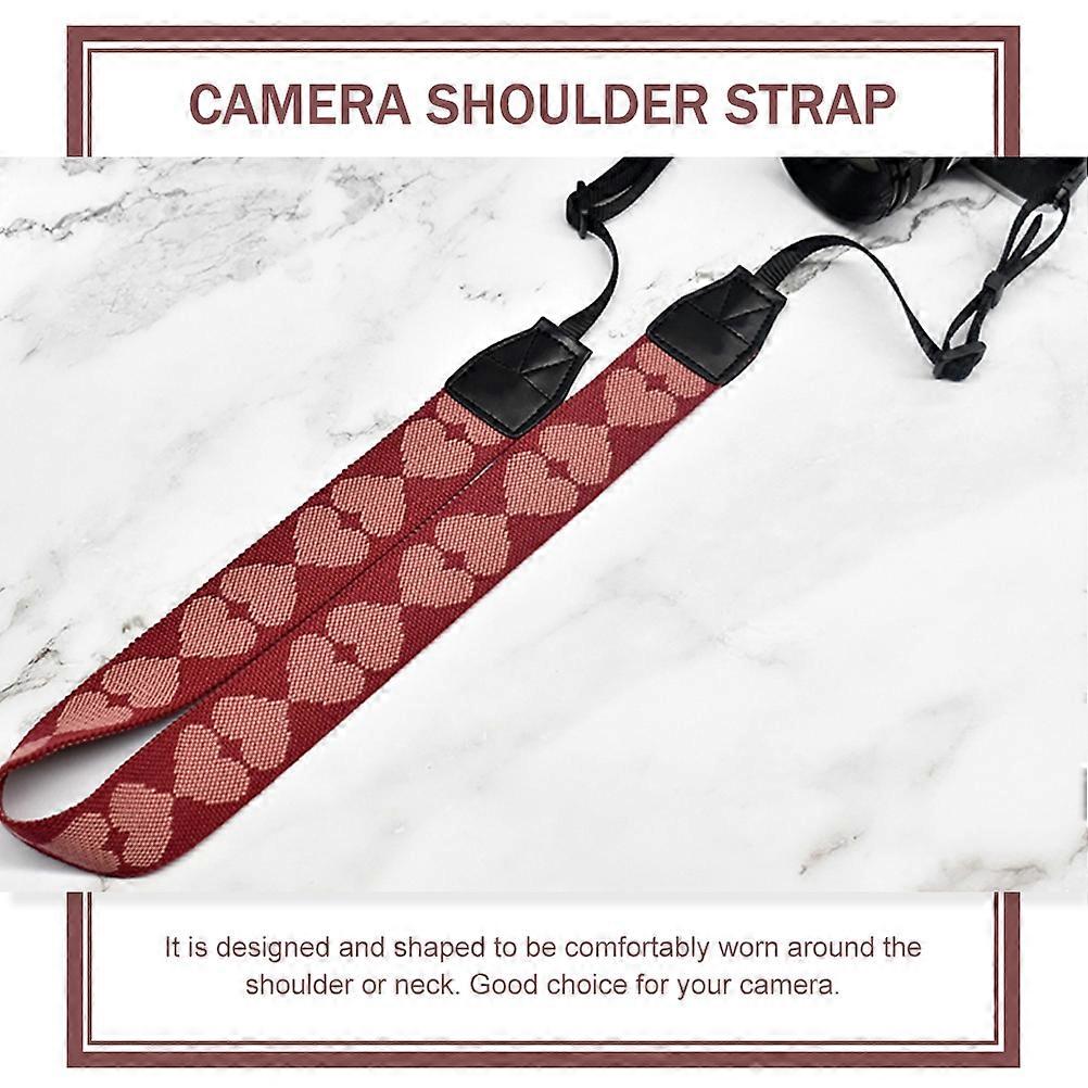 Red Camera Neck Strap Adjustable Neck Shoulder Belt for Digital Cameras