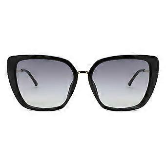 Guess GF6199 01B Full Rim Shiny Black Women Cat Eye Sunglasses UV2 Original