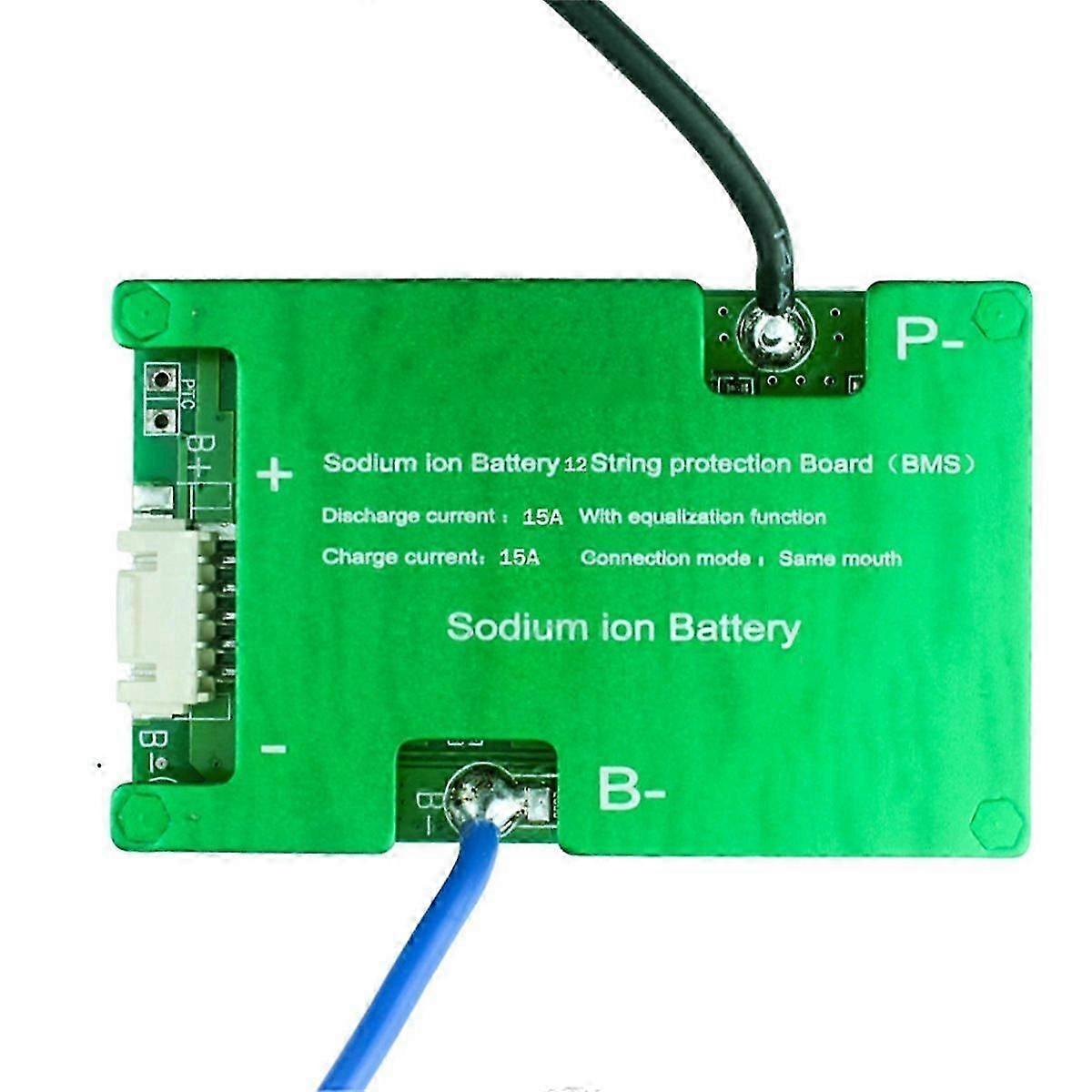 12S 36V Sodium Ion Battery Protection Board 15A Equalization Function