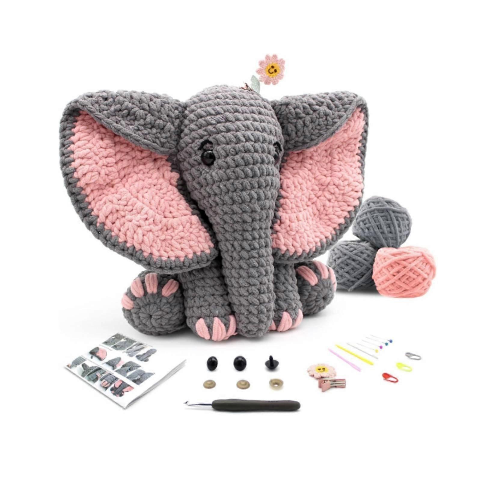 Adorable Elephant Crochet Set