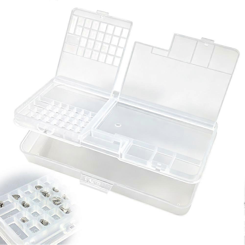 Translucent 2-Level Screw & Parts Organizer