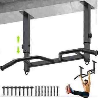 Optrekstang wandoptrekstang plafondmontage, verstelbare optrekstang met robuuste stalen constructie