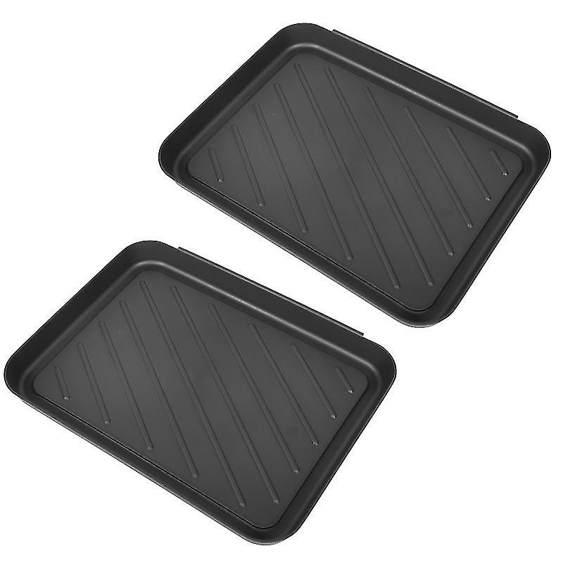 40X3.5cm Black Pots & Planters 2pcs Lightweight Shoe Storage Tray Car Trunk Sundries Tray Potted Pad