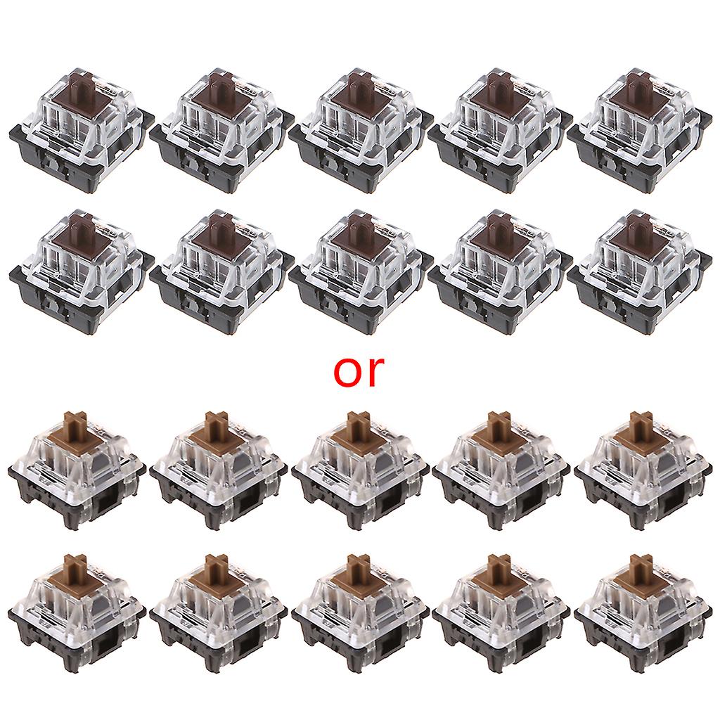 10Pcs 3Pin Mechanical Keyboard Switch Brown Replacement For Cherry MX Switches