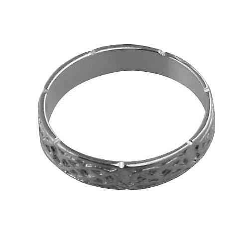 Silver 4mm Celtic Wedding Ring Size Z