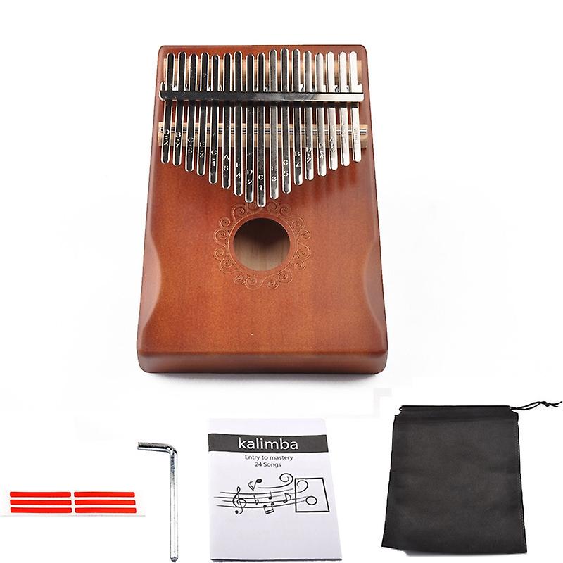 17-tone Thumb Piano , Colour: Brown Kit