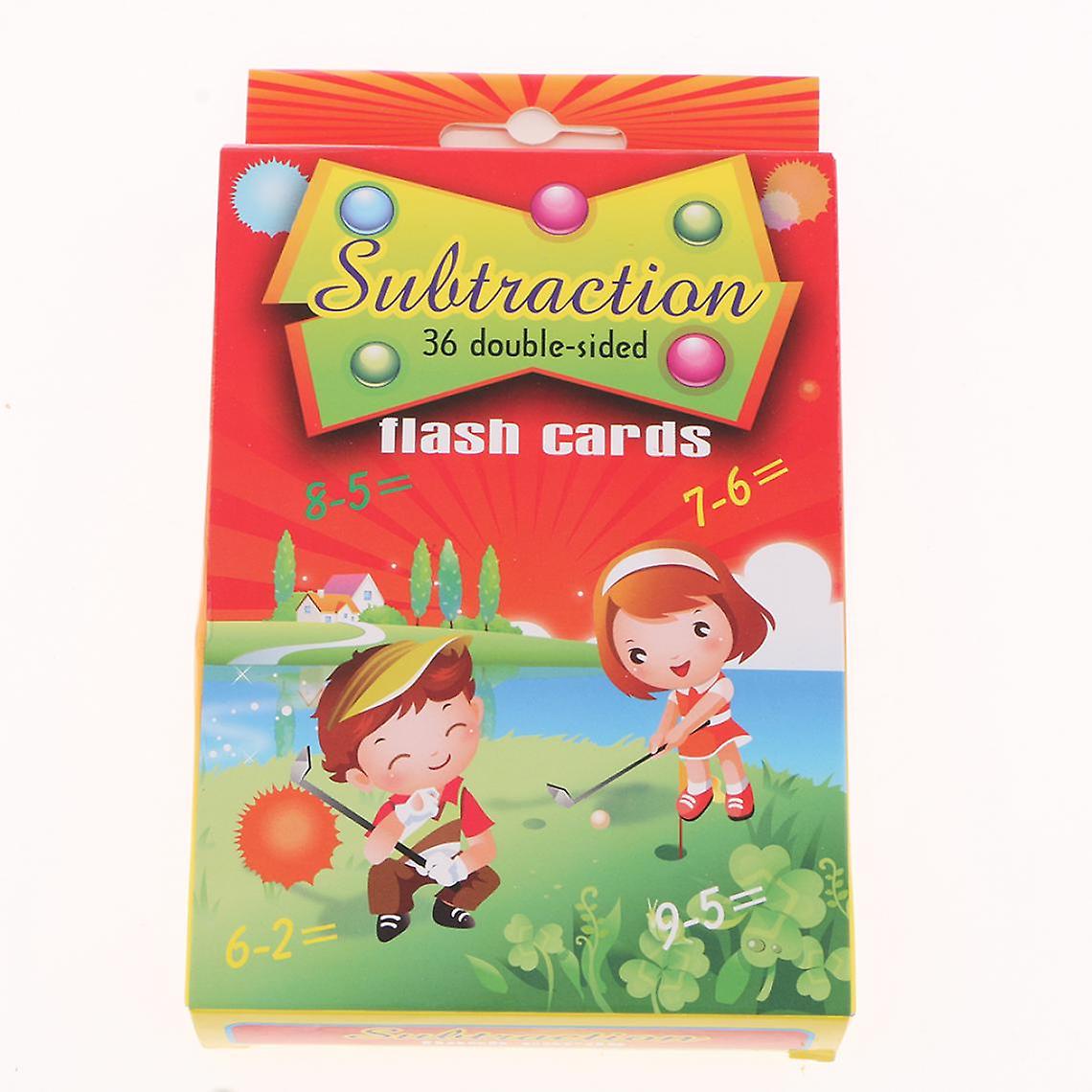 36 Pieces Math Flash Cards For Elementary Grades Pk-3 Multiplication