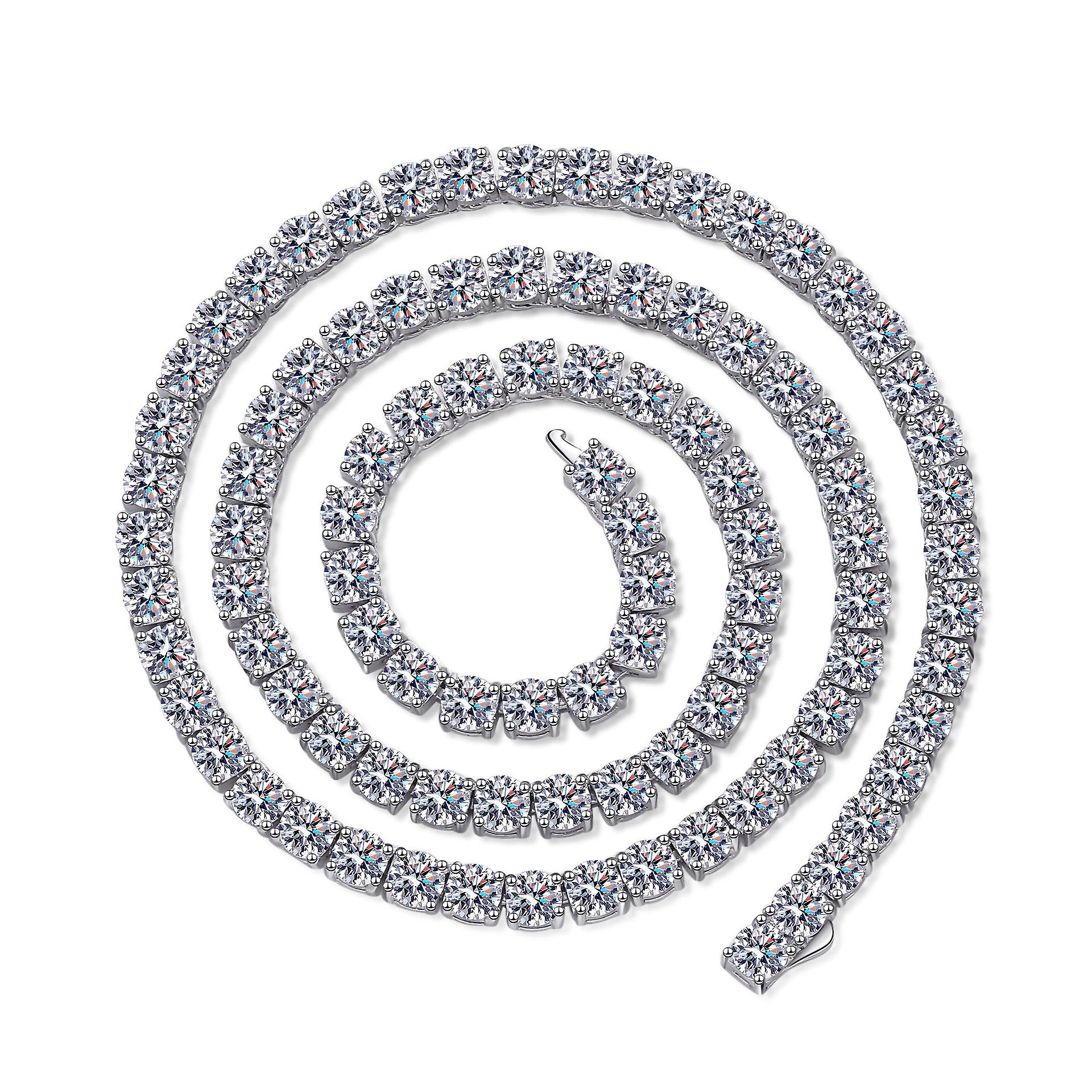 925 Colier Moissanite din argint sterlin