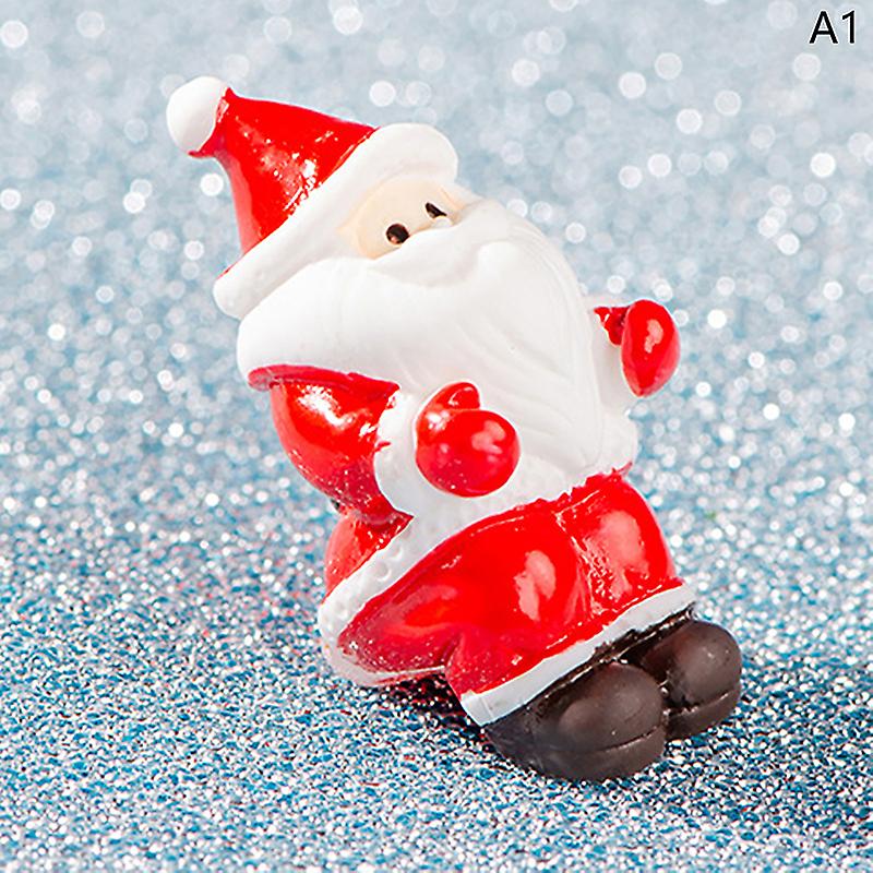 Christmas Resin Ornament Figurines Craft Xmas Decorations For Home Fireplace Tab