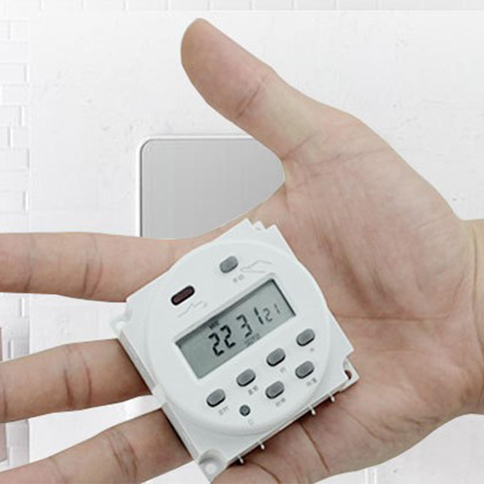 Digital Timer Switch 17 Groups Timings High Precise Anti Interference Microcomputer Time Relay Timer Switch 12V 