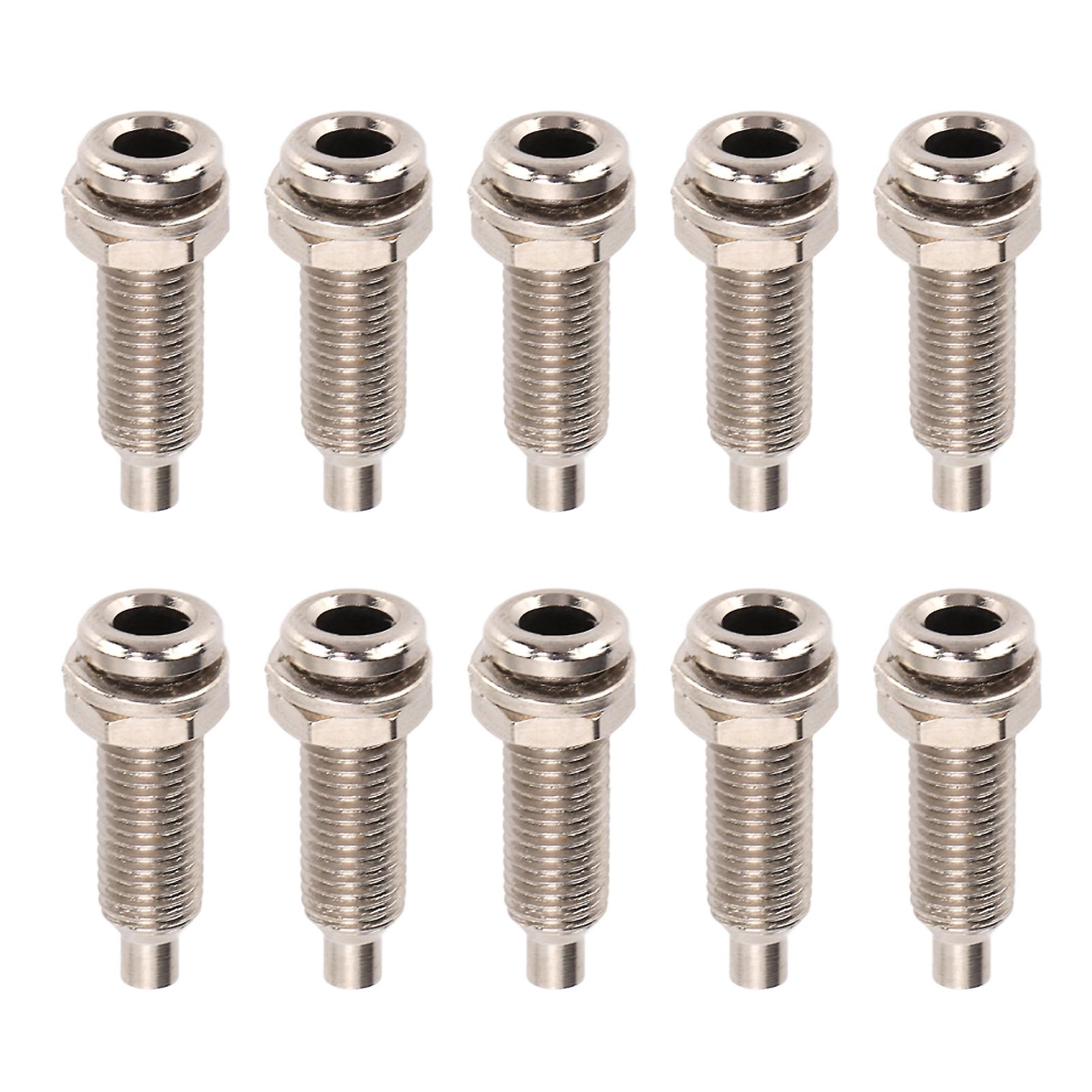 10pcs 4mm Binding Post Nickel Plated Brass M6 Nut Panel Banana Sockets for Electronics Industrial Equipment
