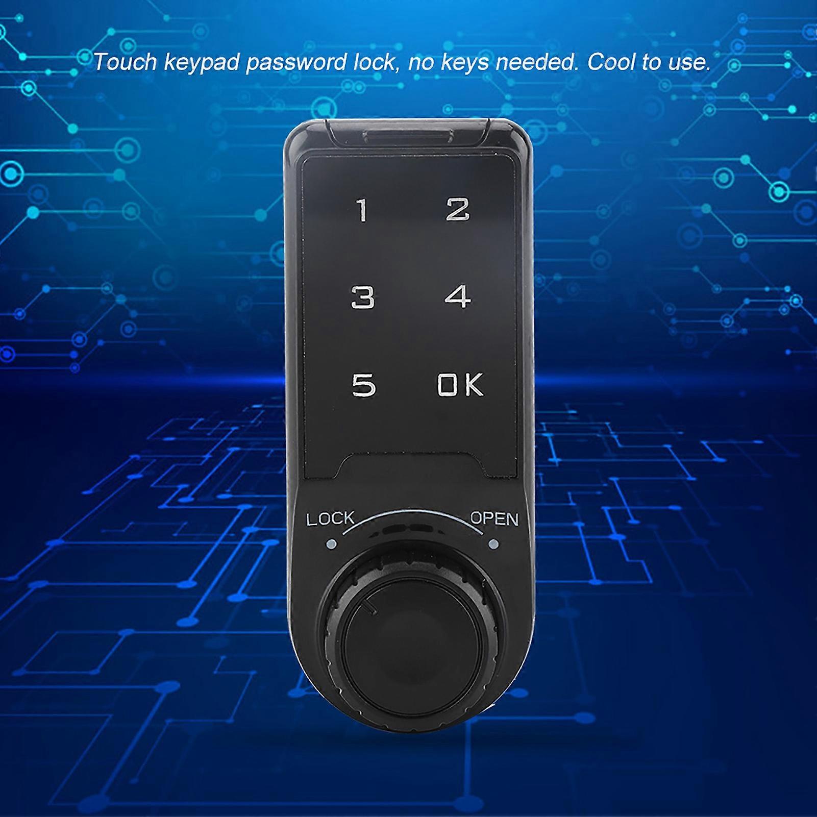 Touch Keypad Password Key Access Lock Digital Electronic Security Cabinet Coded Locker L=20mm