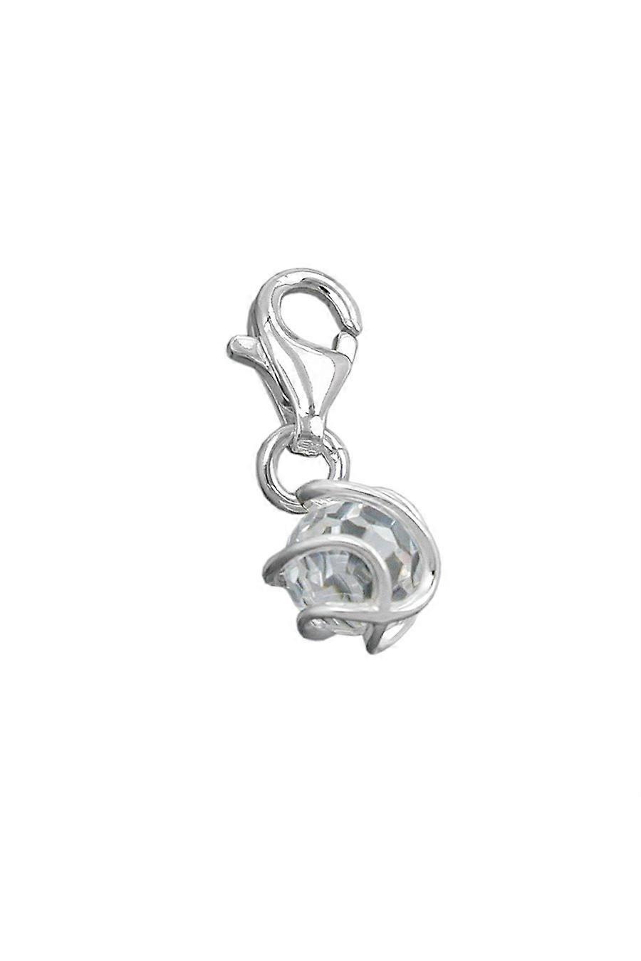 Pendant Charm Zirconia-white Silver 925 - Gl90706