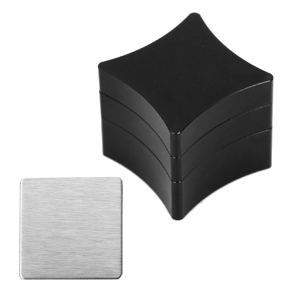 Universal Aluminium Snooker Pool Billiard Cue Tip Tips Table Billiard Chalk Holder (black)