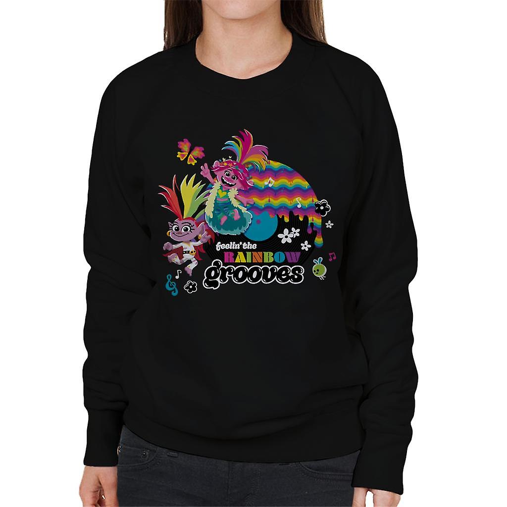 Trolls Feelin The Rainbow Grooves Women's Sweatshirt