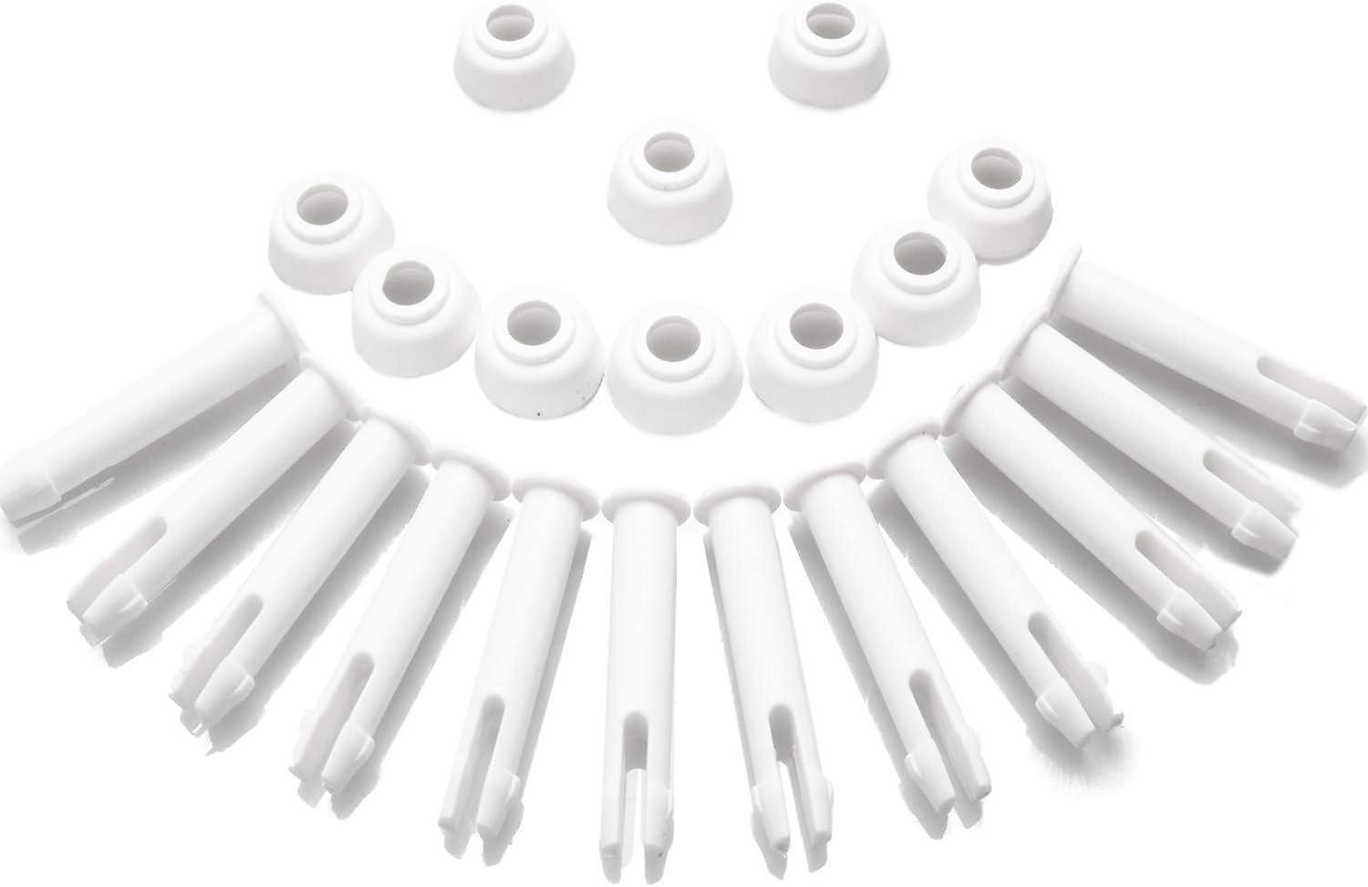 12 Pool Plastic Pins and 12 Rubber Gaskets, for 13'-24 'Round Metal Pools Intex and Rectangular Meta