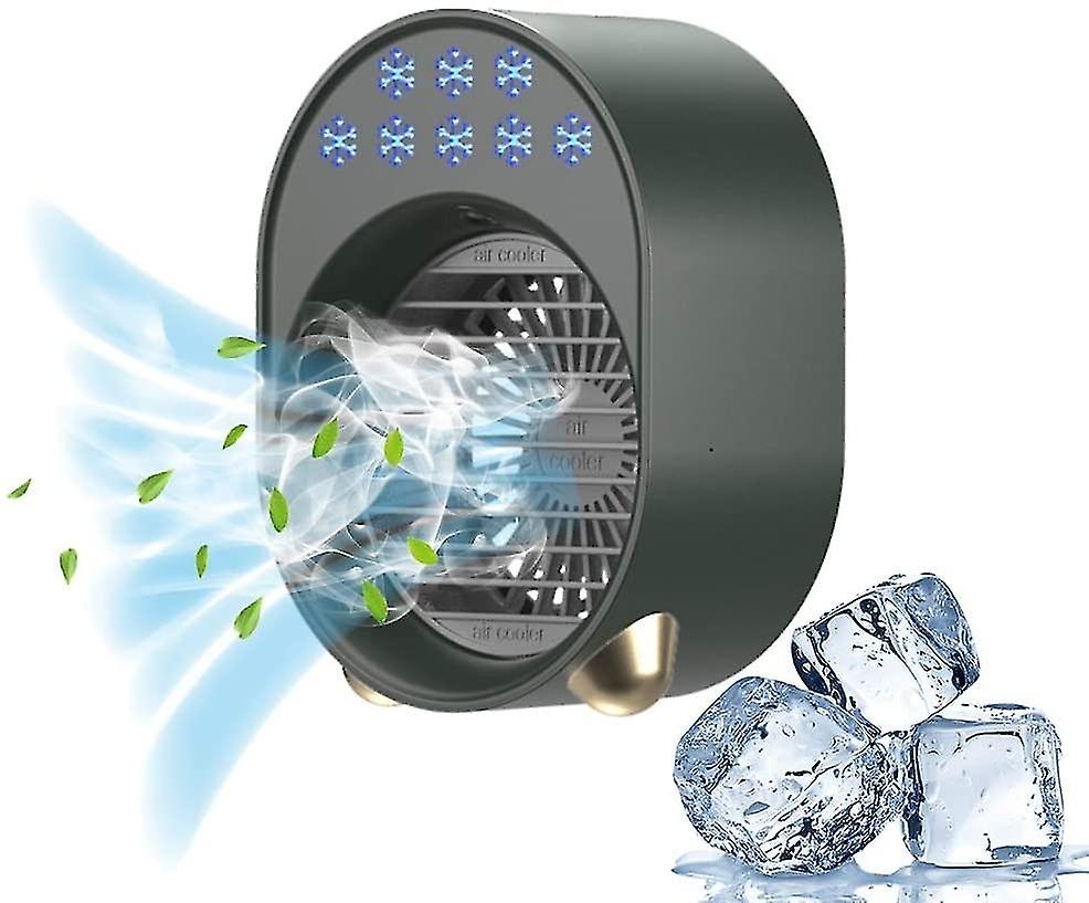 Rechargeable Usb Climatiseur Portable Ventilateur-vert