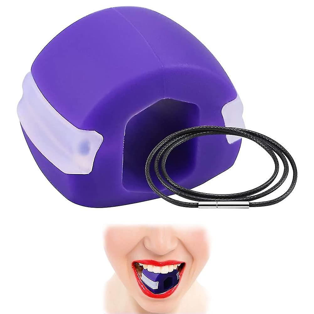 Jaw Line Chew Exerciser, Double Chin Trainer With Lanyard, Facial Muscle Exerciser Masseter Muscle T