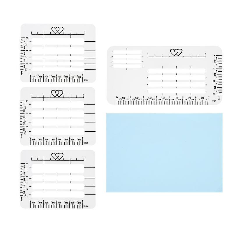 4pcs Lettering Stencils