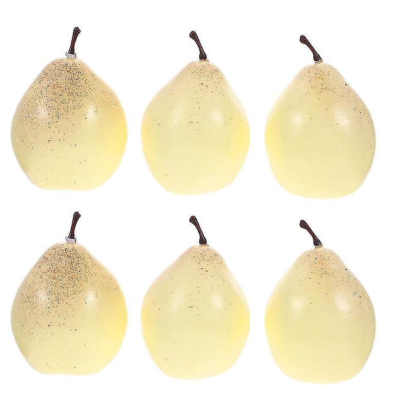 6pcs Fake Pear