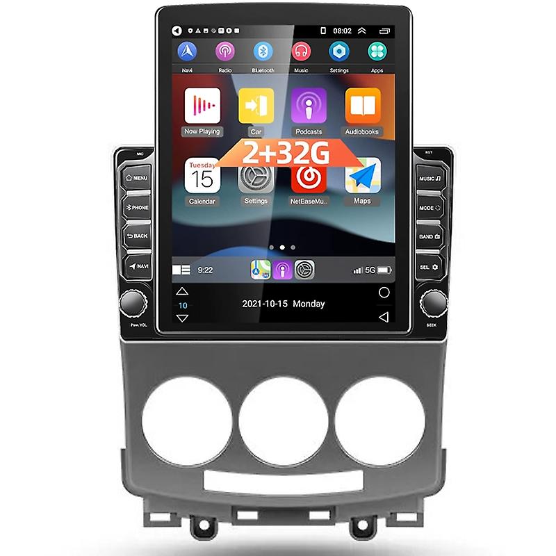 Carplay Auto Radio For Mazda 5 2005-2010 Multimedia Video Player Navigation For Tesla Style 9.7 Inch