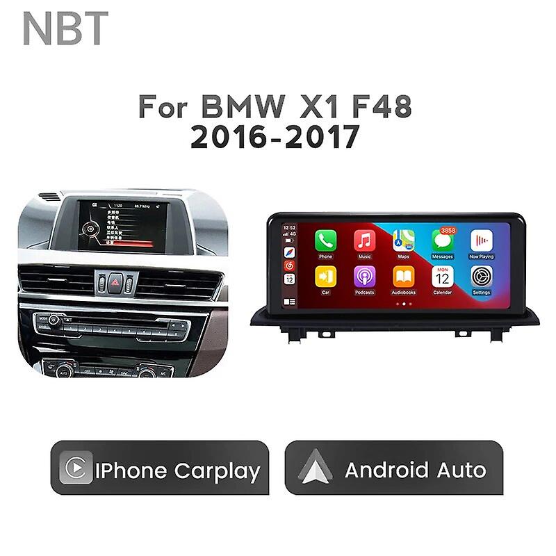 10.25" Wireless Apple Carplay Android Auto Car Multimedia For Bmw X1 F48 2016-2017 Head Unit Rear Camera Ios Iphone Touch Screen