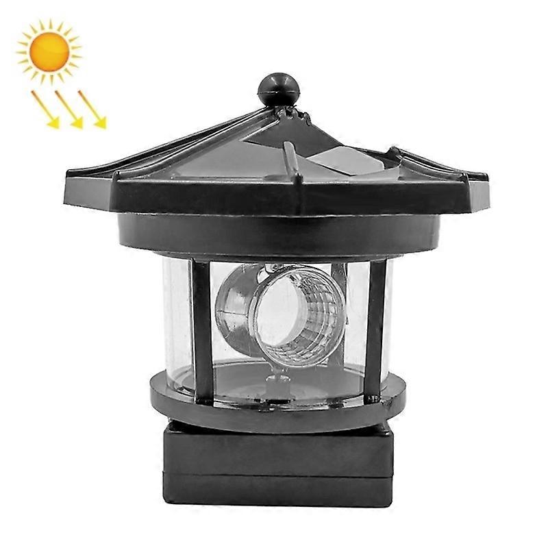 Outdoor Waterproof LED Solar Rotating Lighthouse