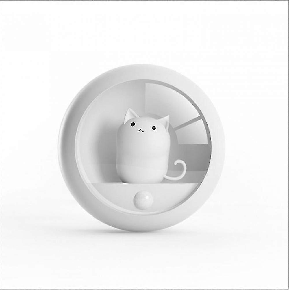 Rechargeable Motion Sensor Night Light Magnetic Nightlight Adjustable-white