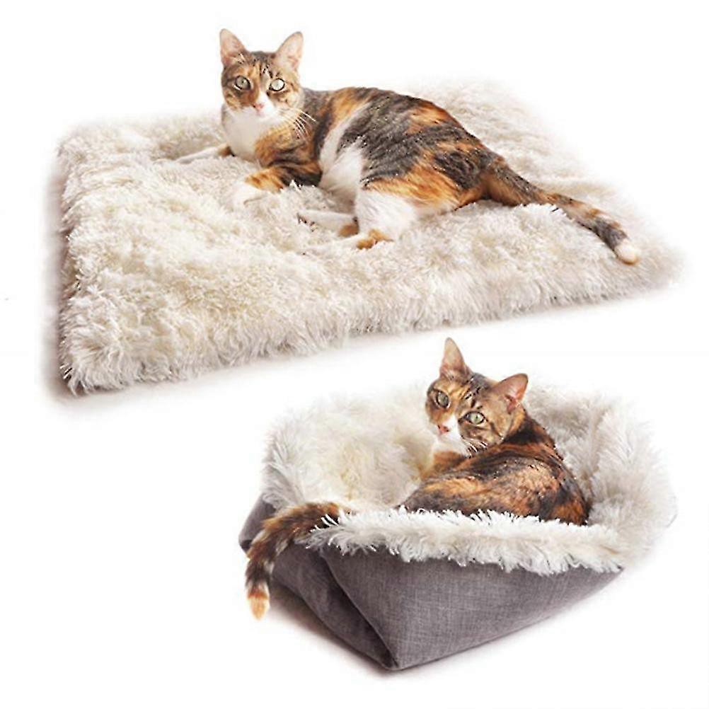 Soft Dual Use Plush Pet Mat - Multifunctional Winter Warm Cat Mat