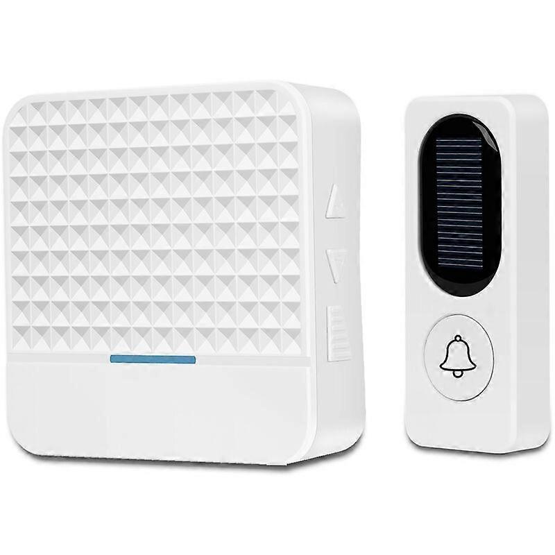 Wireless Doorbell Wireless Solar Electronic Doorbell (White