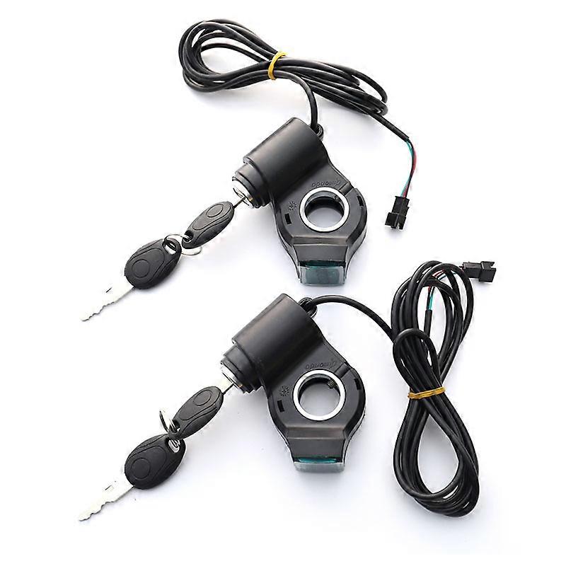 Electric Vehicle Lcd Display Panel Thumb Throttle Voltage Key Switch Lock With Power Switch For Electric Bike/scooter/ebike 1pc