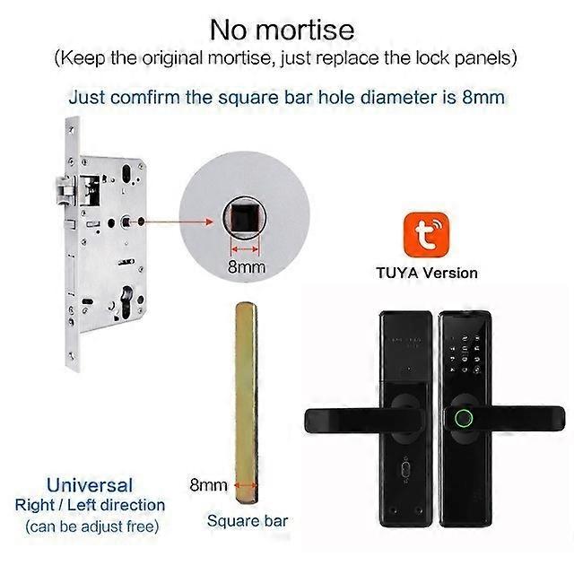 Bluetooth Electronic Lock Smart Tuya App Biometric Fingerprint Password Ic Card Key Deblocare de la distanță Indoor Fingerprint Doorlock