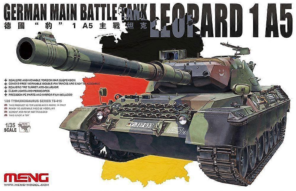 Meng Ts-015 Model 1/35 German Mbt Leopard 1a5 New Models Armour Model Kit