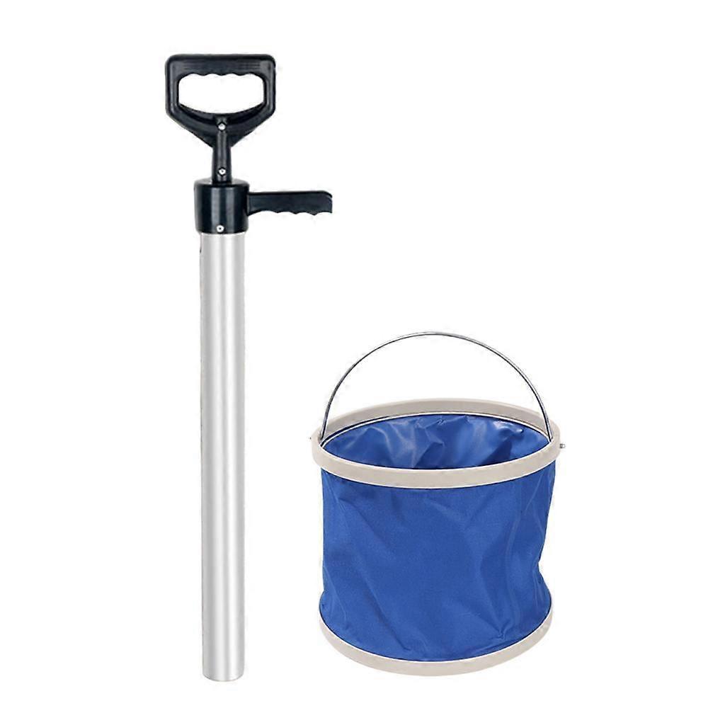 Shrimp Pump with Folding Bucket Sea Sausages Pumping Seafood Catching Device 73cm