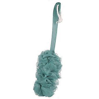 Loofah stick, loofah shower back scrubber, bath sponge with handle, PE loofah with soft mesh