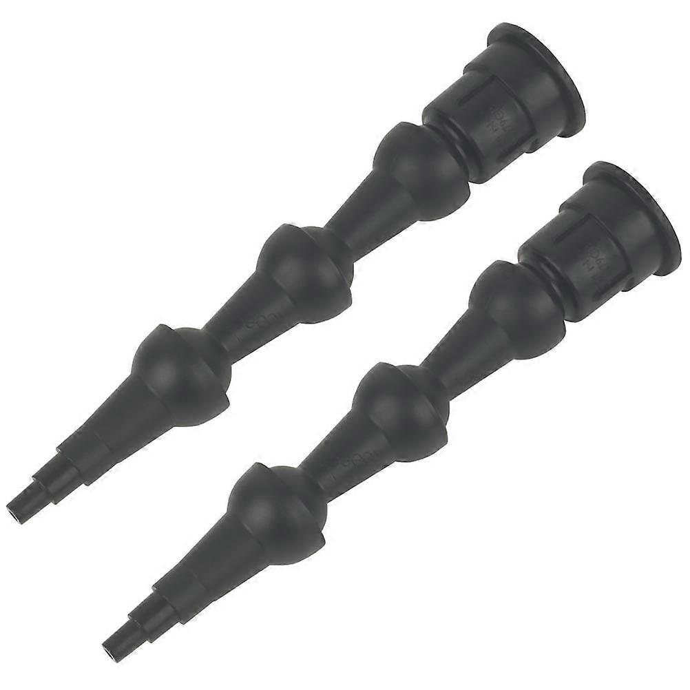 2pcs Professional Flexible Glass Glue Sewing Tool Caulk Tips Angle Nozzles